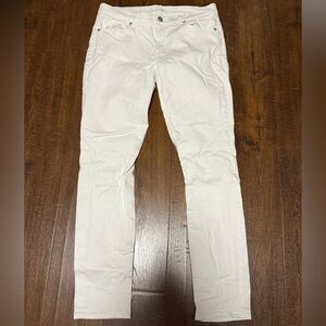 LOFT skinny white jeans